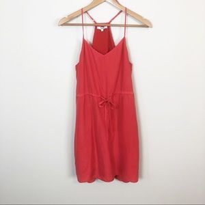 Madewell Silk Daybreak Sundress in Orange